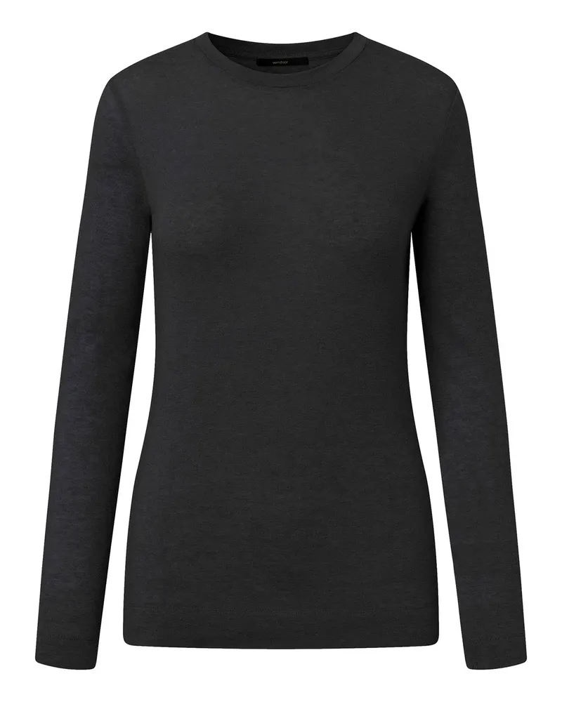 windsor. Pullover aus Woll-Mix Schwarz