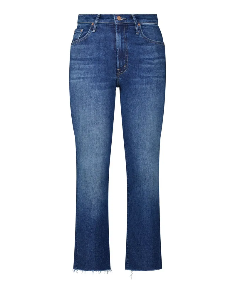Mother Bootcut Jeans The Insider Crop Blau