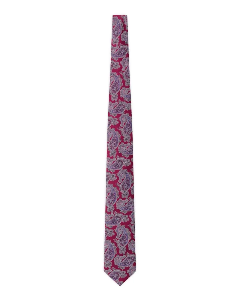 Eton Krawatte mit Paisley-Muster Rot