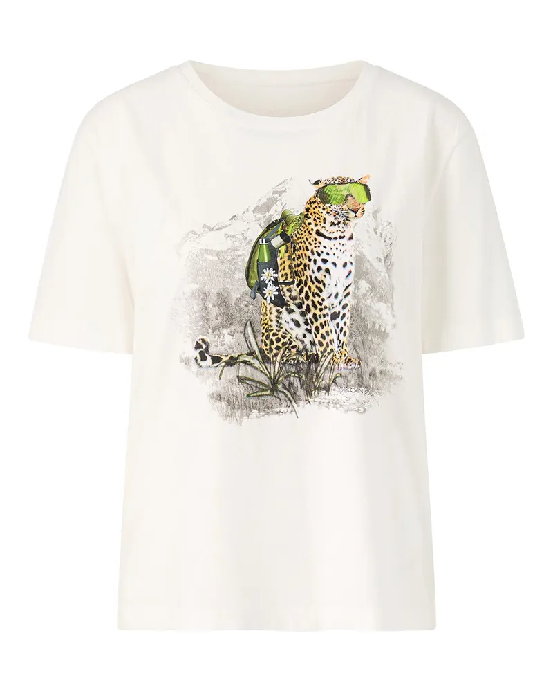 Marc Cain T-Shirt mit Print Weiß