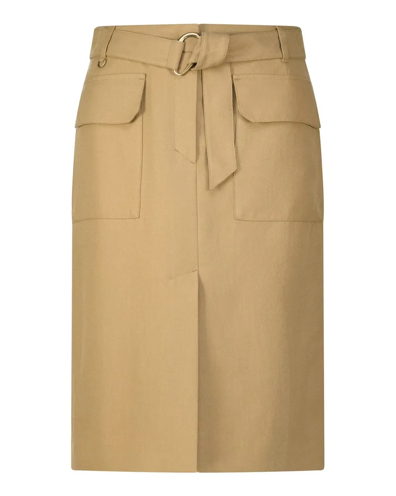 Luisa Cerano Midirock aus Gabardine Braun