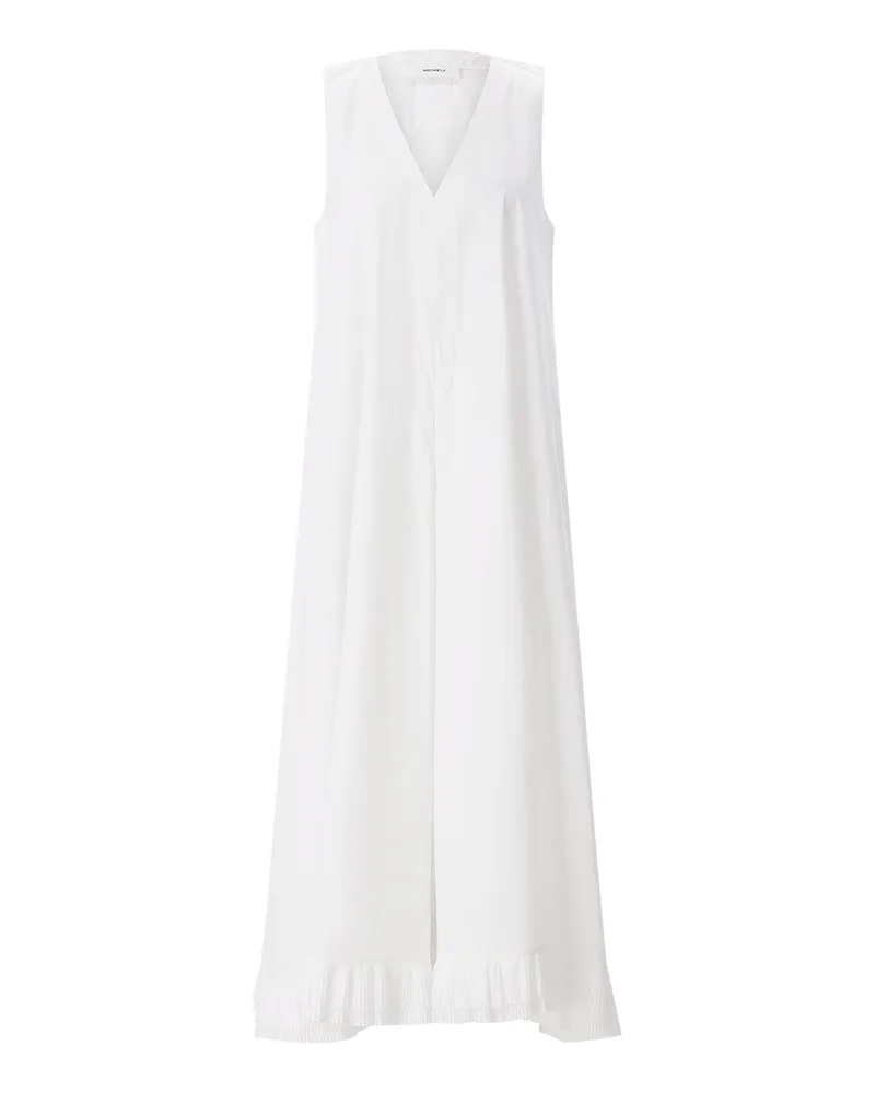 MEIMEIJ Maxikleid mit Plissee Weiß