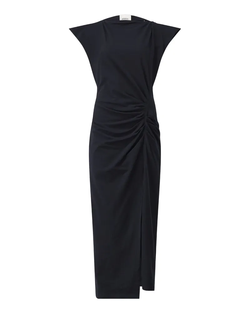 Isabel Marant Maxikleid Nadela mit Raffung Schwarz