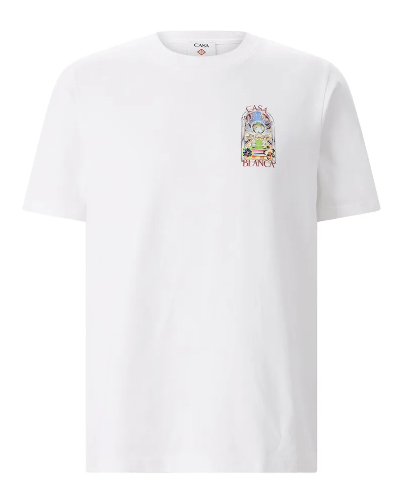 Casablanca Paris T-Shirt White Tennis Weiß