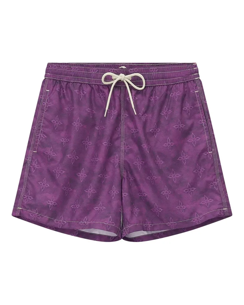 Massimo Alba Badeshorts mit Logo Lila