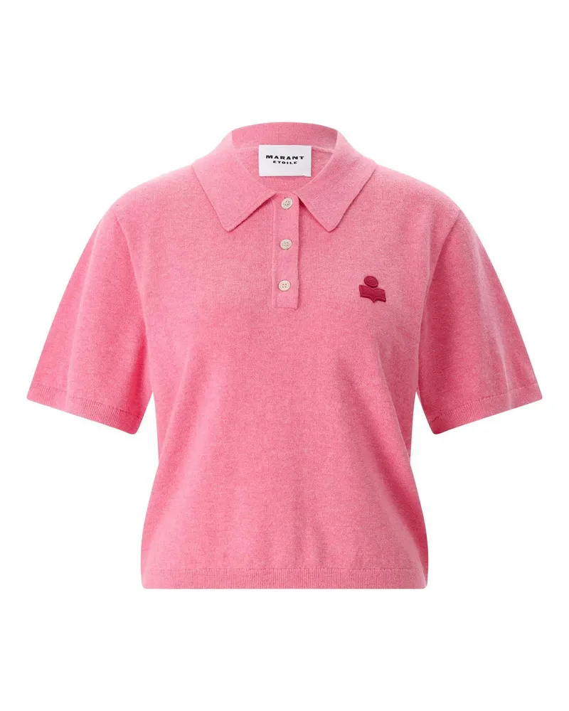 Isabel Marant Poloshirt Althea aus Strick Pink