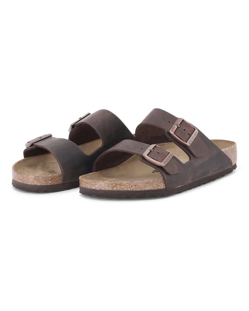 Birkenstock Sandale Arizona Oiled Leather Dunkelbraun