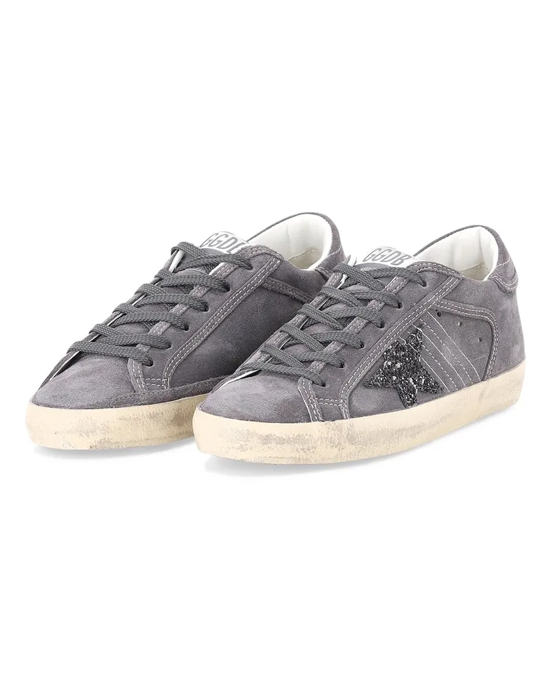 Golden Goose Sneaker aus Veloursleder Grau