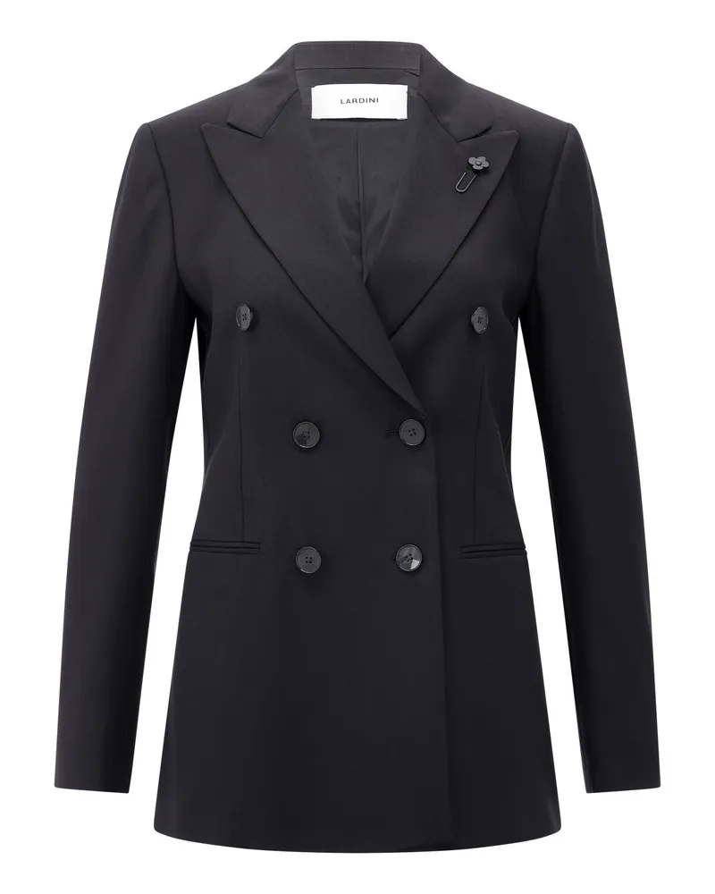 LARDINI Zweireihiger Blazer Schwarz