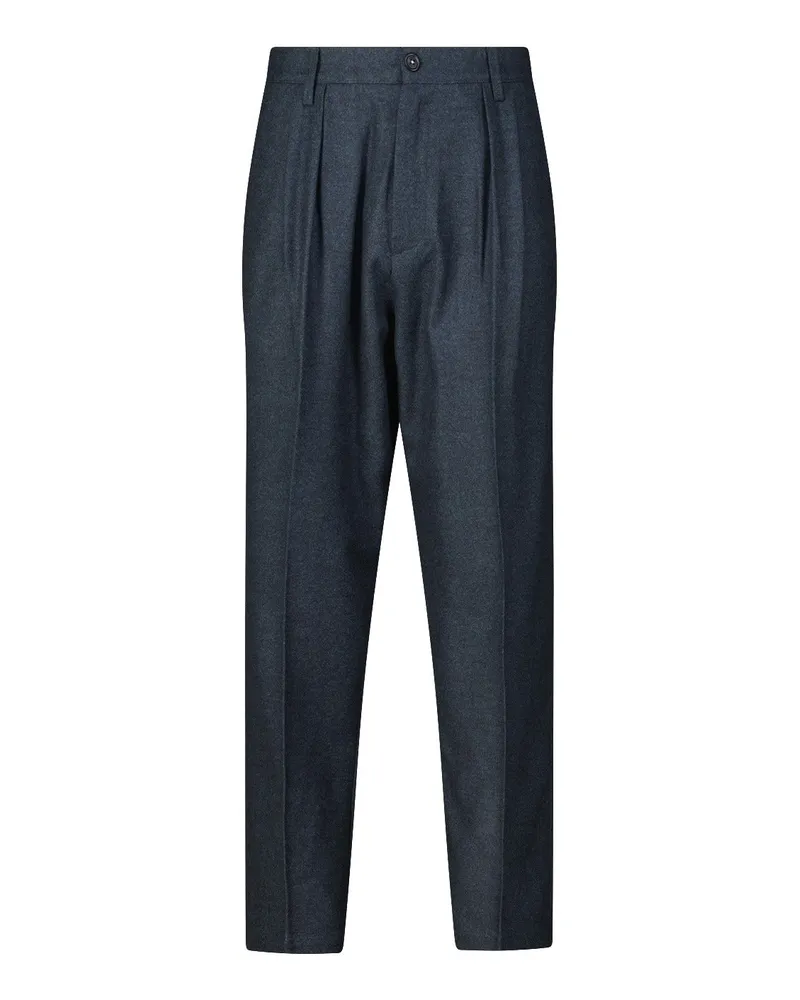 Massimo Alba Regular-Fit Stoffhose Stan Dunkelblau
