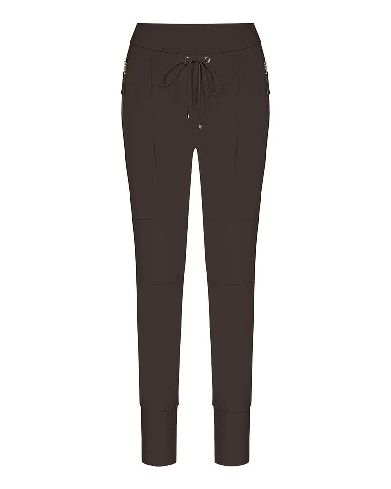 RAFFAELLO ROSSI  Jersey-Hose Candy Dunkelgrau