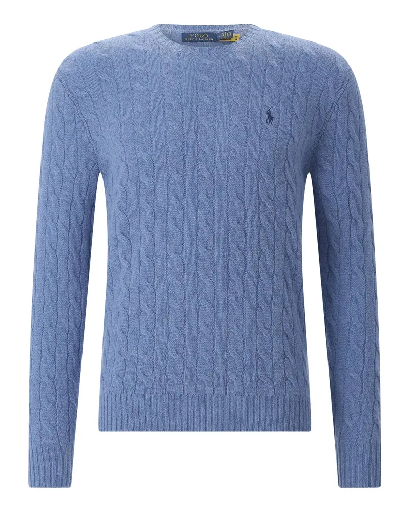 Ralph Lauren Strickpullover aus Kaschmir-Woll-Mix Hellblau