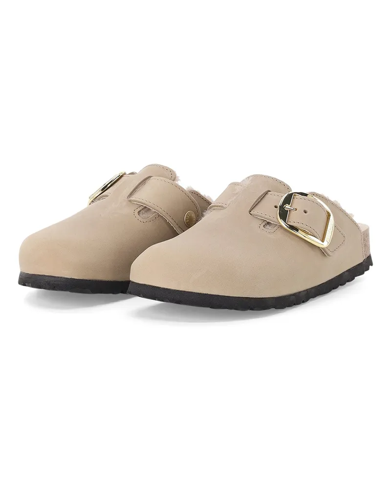 Birkenstock Clogs Boston Big Buckle Beige