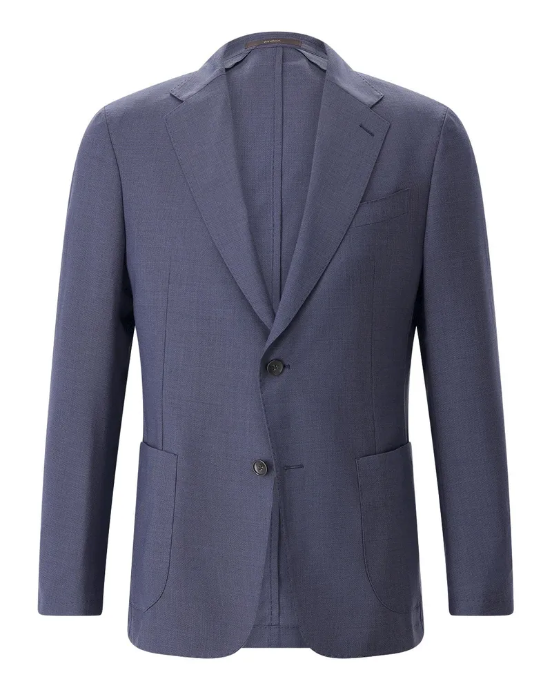 windsor. Shaped-Fit Sakko Travel aus Schurwolle Dunkelblau