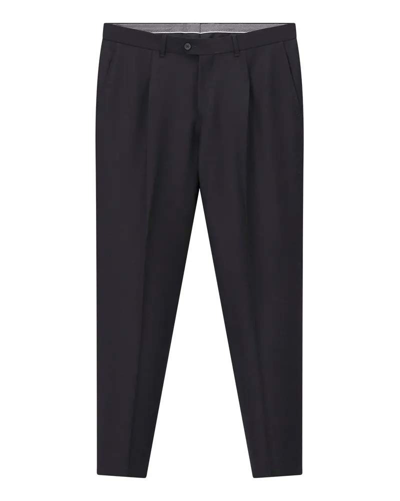 Dressler Regular-Fit Wollhose Jaden Schwarz