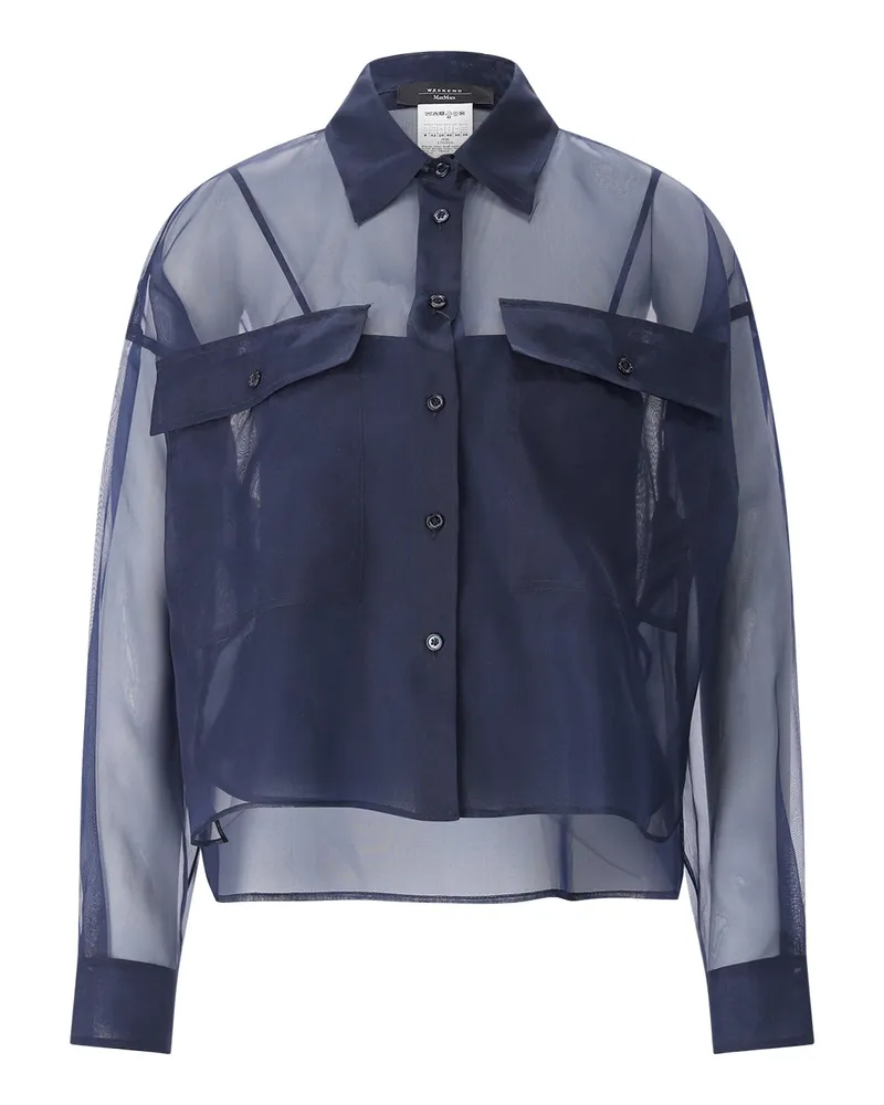 Max Mara Hemdbluse Colomba Dunkelblau