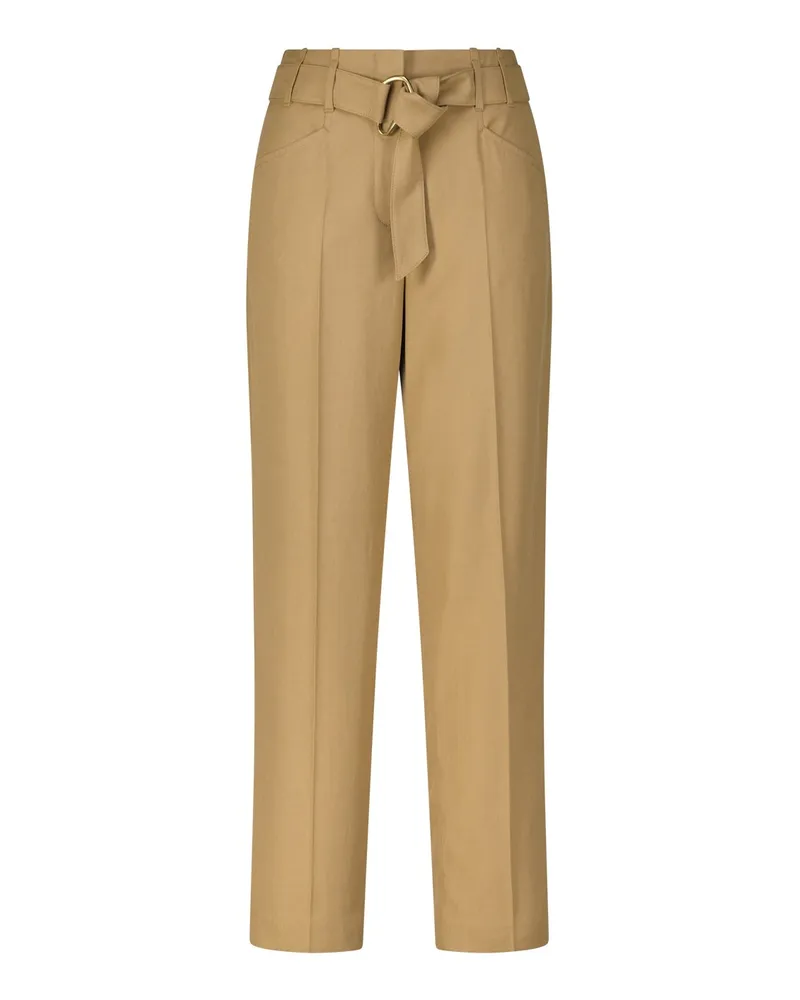 Luisa Cerano Tapered-Fit Stoffhose Braun