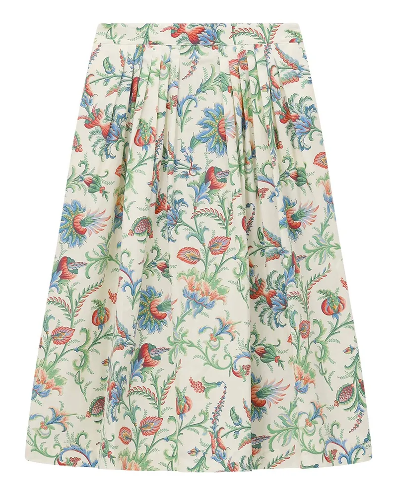 Etro Midirock aus Baumwolle Creme