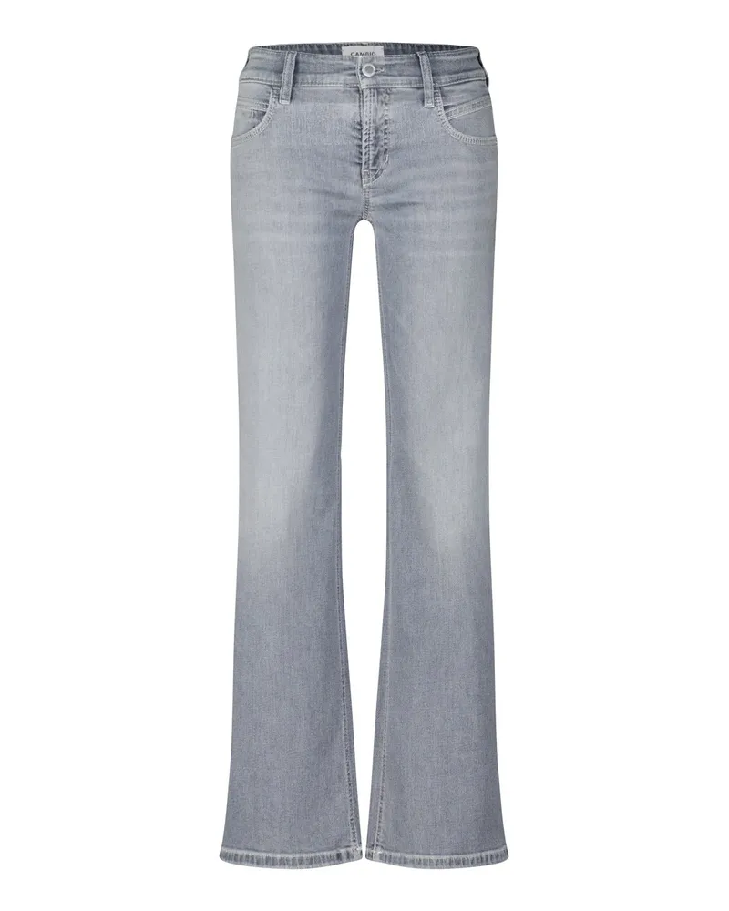 Cambio Straight Leg Jeans Tess Grau
