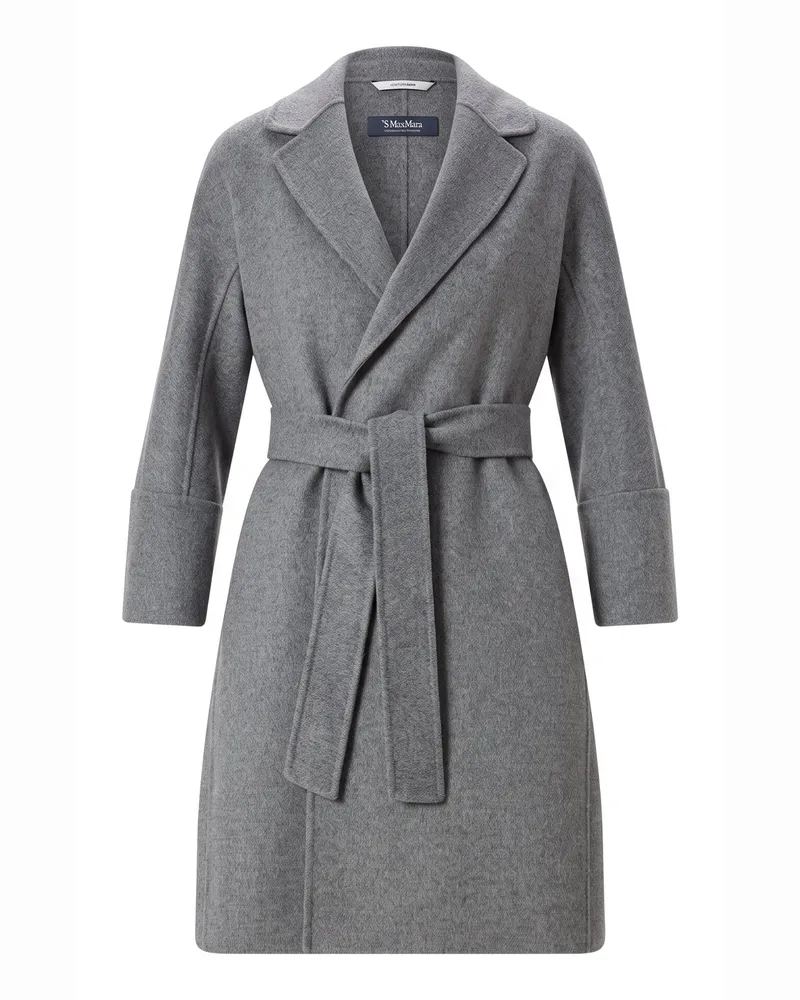 Max Mara Mantel Arona aus Schurwolle Grau