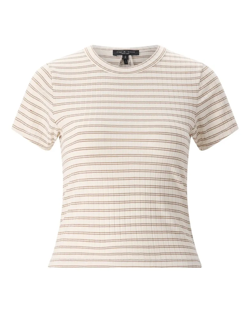 Rag & Bone Gestreiftes T-Shirt Luca Braun