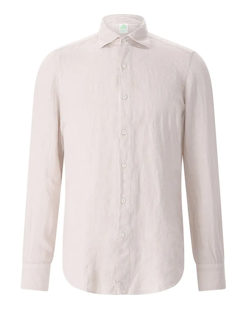 Finamore 1925 Hemd aus Leinen Beige