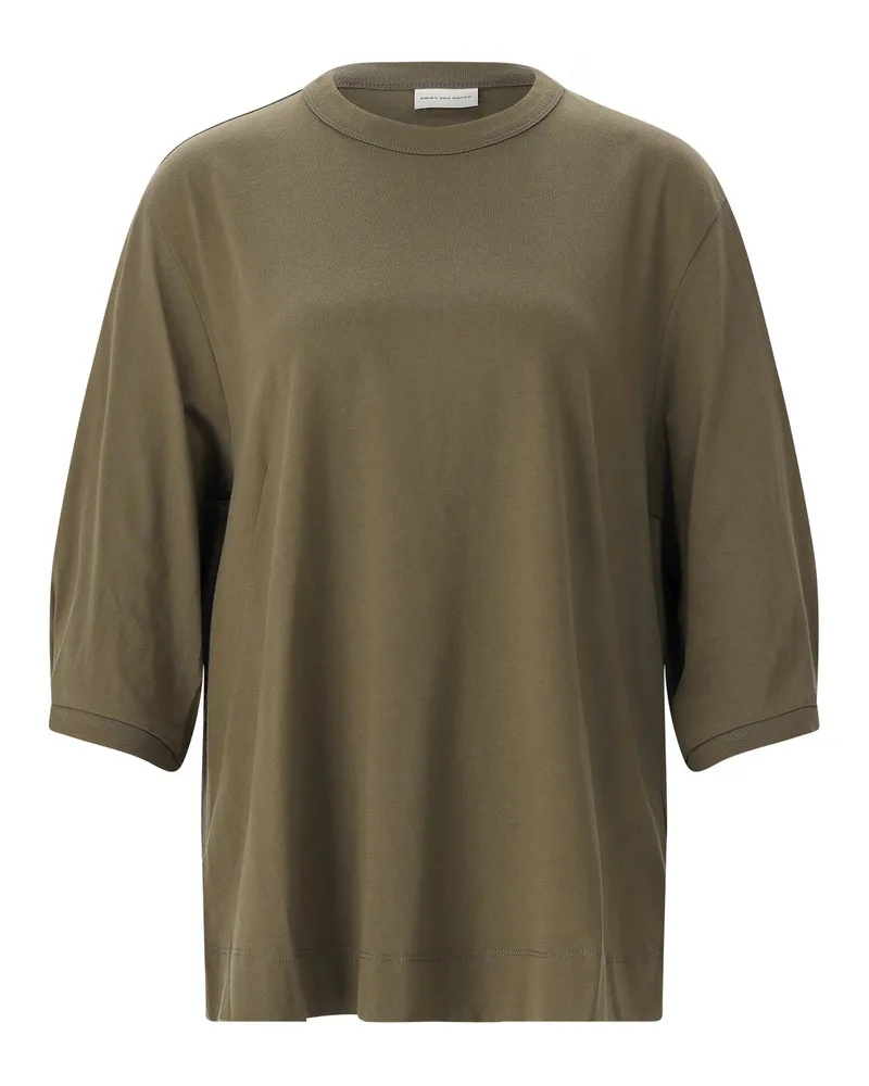 Dries van Noten T-Shirt aus Baumwolle Grün