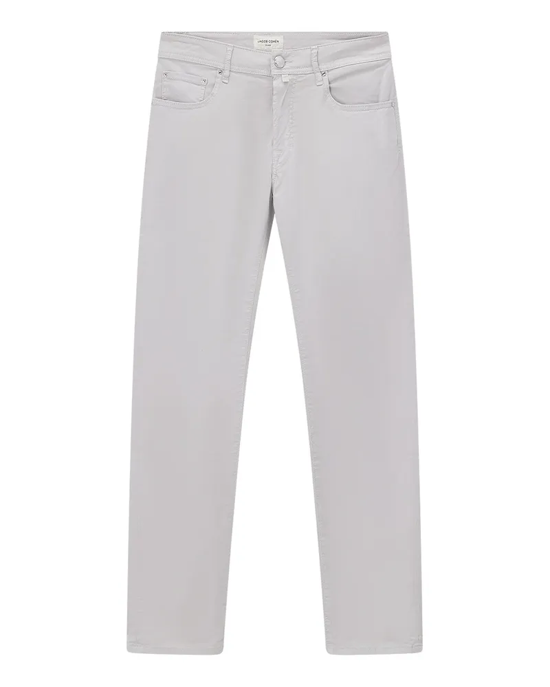 Jacob Cohën Slim-Fit Hose Bard Hellgrau