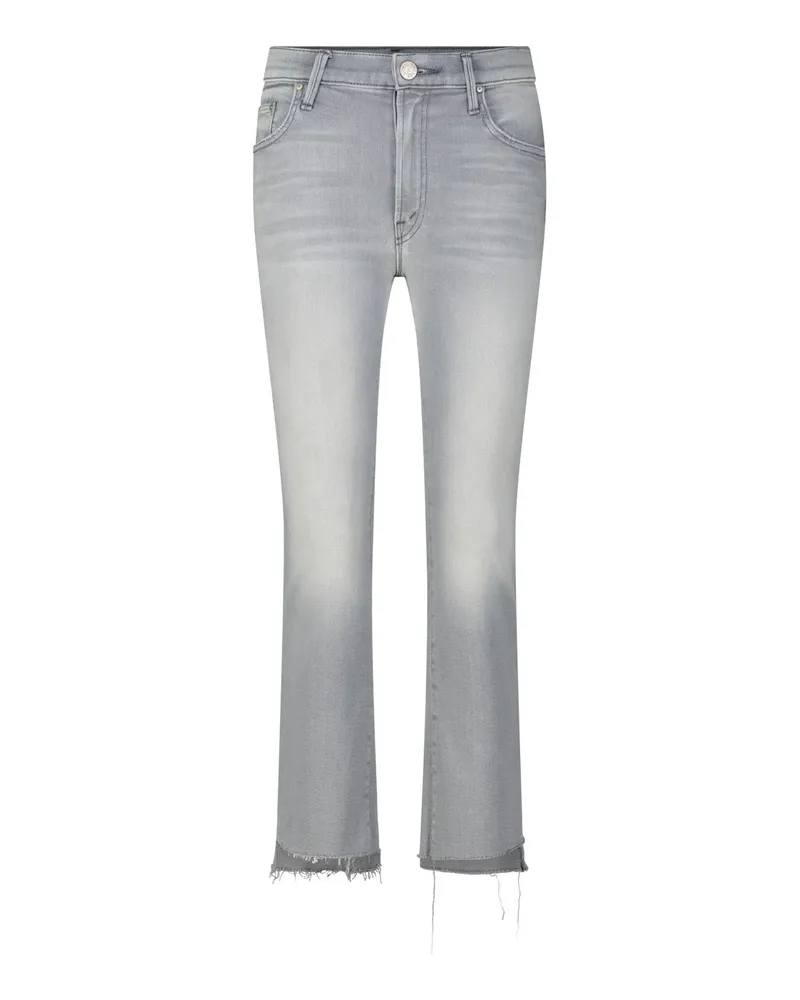 Mother 7/8-Jeans The Insider Crop Step Fray Grau