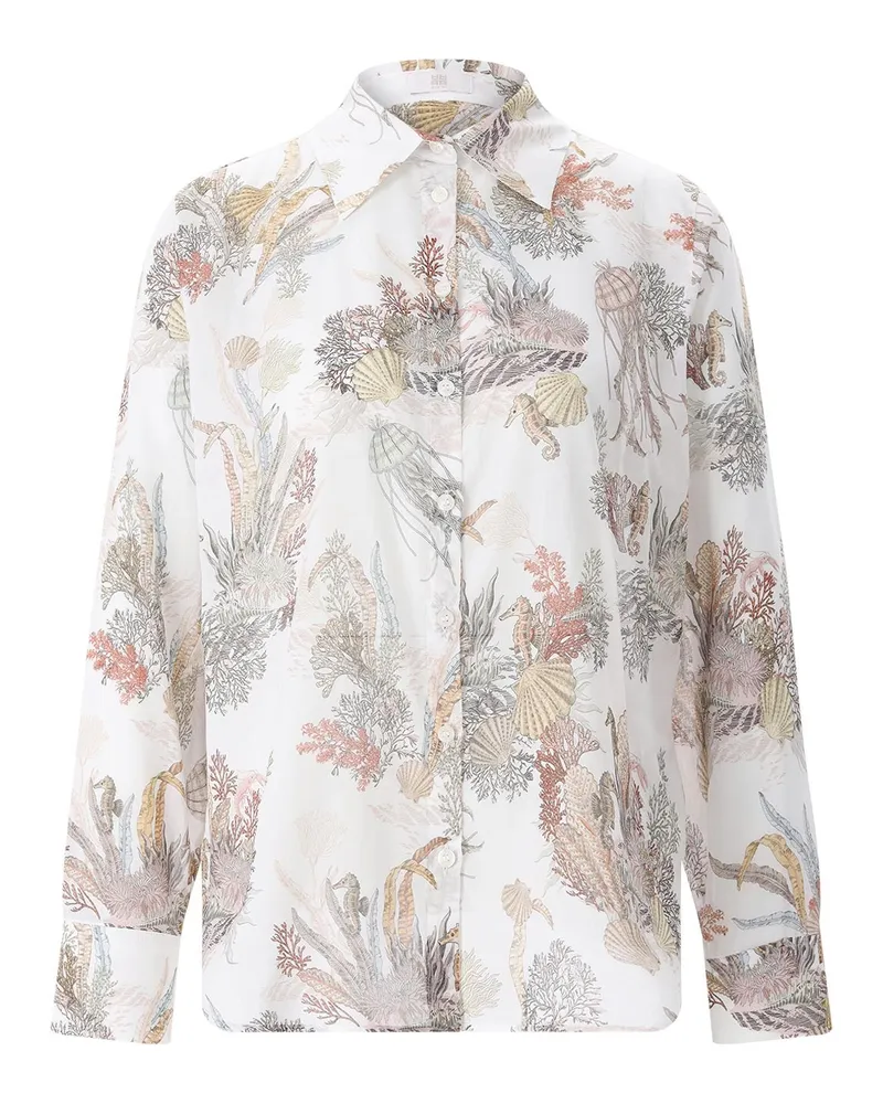 Riani Hemdbluse aus Baumwolle Multicolor