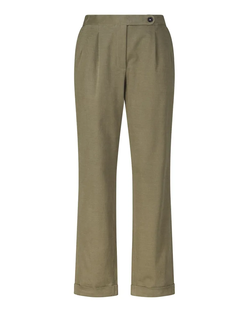 Massimo Alba Regular-Fit Stoffhose Boga Dunkelgrün