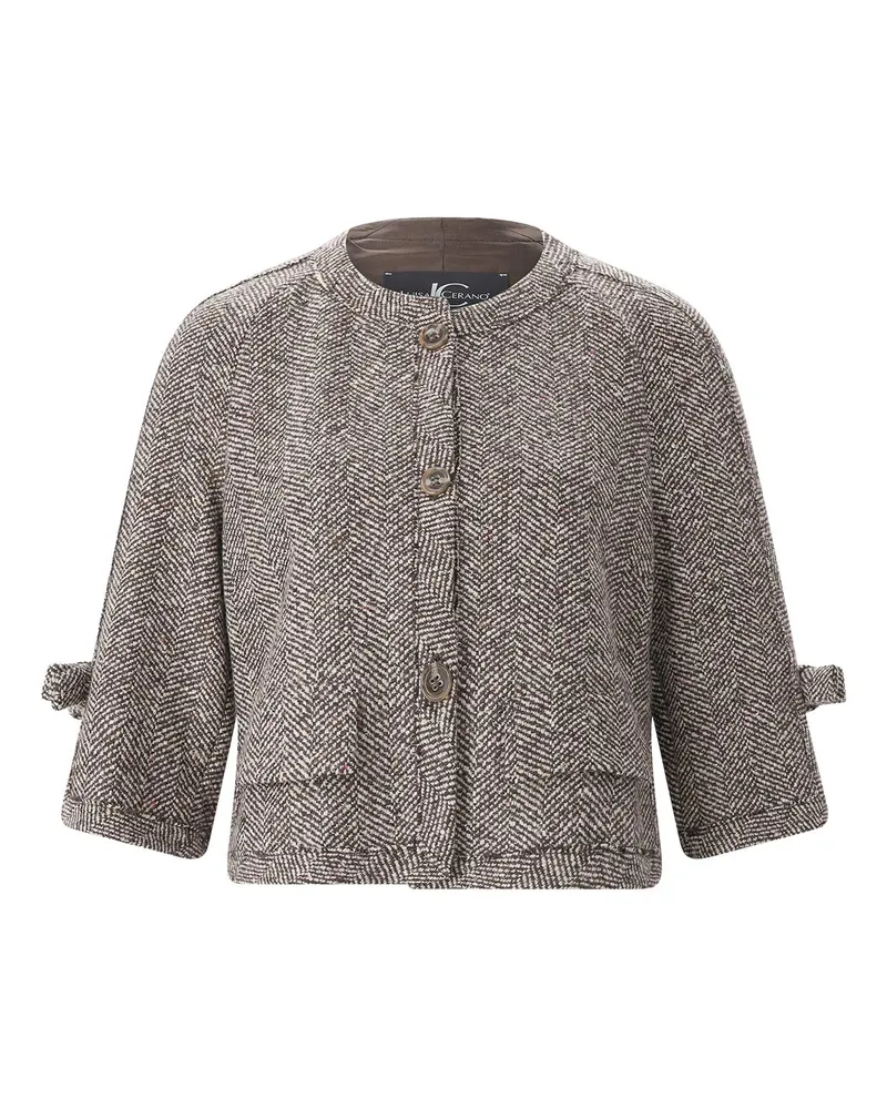 Luisa Cerano Jacke aus Woll-Mix Braun
