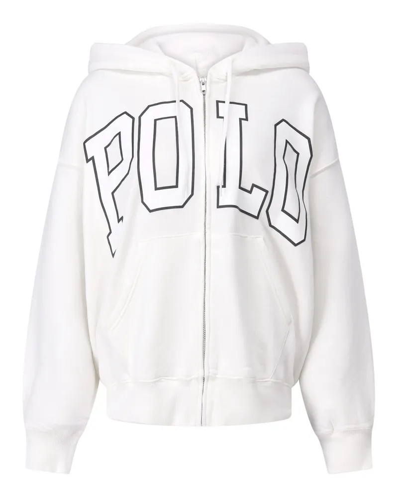 Ralph Lauren Sweatjacke mit Logo Weiß