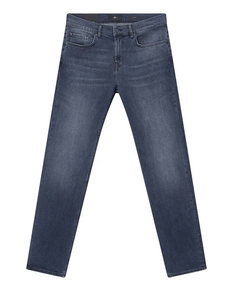 7 for all mankind Jeans Slimmy aus Baumwolle Dunkelblau