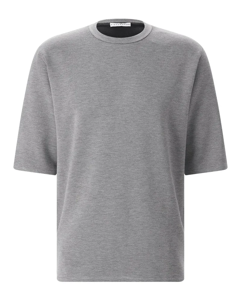 KIEFERMANN T-Shirt mit Rundhalsausschnitt Grau