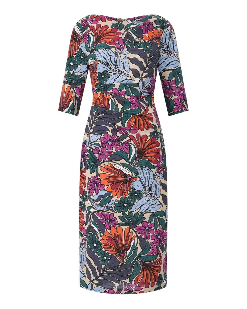 Talbot Runhof Midikleid mit floralem Muster Multicolor