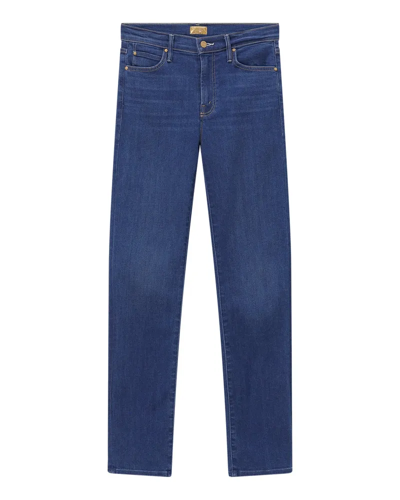 Mother Mid-Rise Jeans The Rascal Skimp Blau