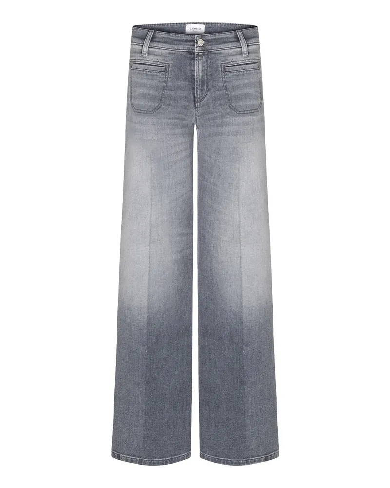 Cambio Wide Leg Jeans Tess Grau