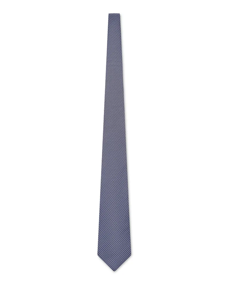 Eton Krawatte mit geometrischen Muster Navy