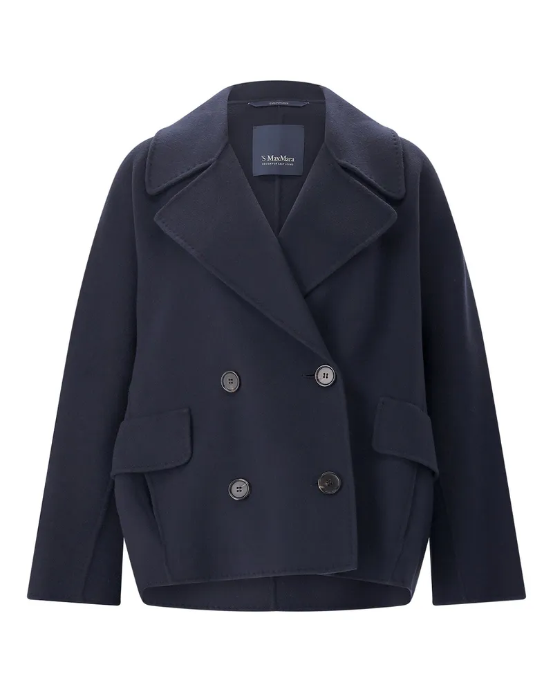 Max Mara Cabanjacke Adele aus Schurwolle Dunkelblau