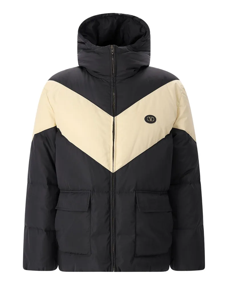 Valentino Garavani Daunenjacke mit Logo-Detail Schwarz