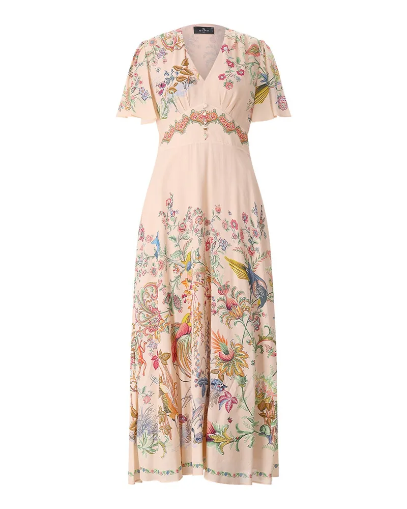 Etro Maxikleid mit Muster Rosa