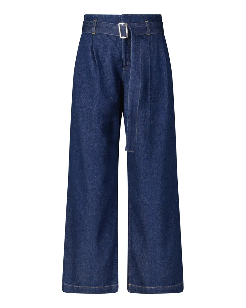 Frame Denim Relaxed-Fit Jeans The Pape Bag Dunkelblau