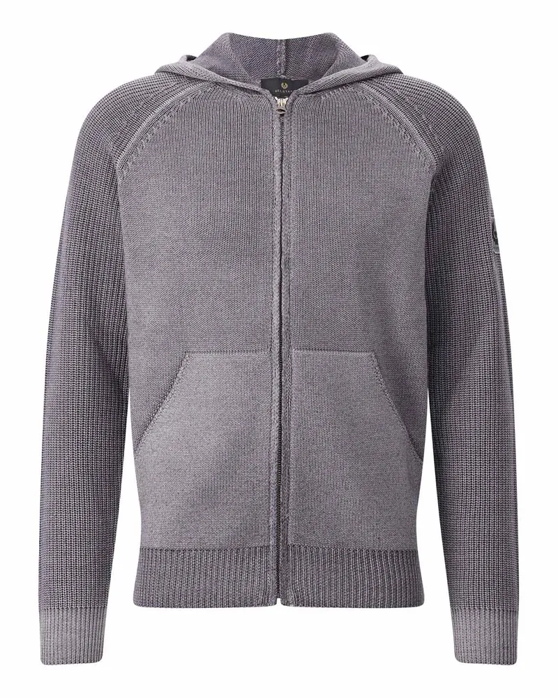 Belstaff Strickjacke Garment Dye Aspect Grau