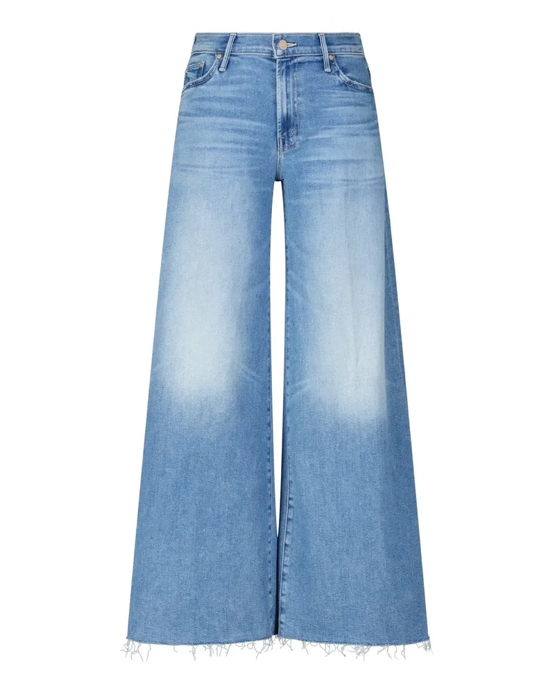 Mother Wide-Leg Jeans The Swisher Blau