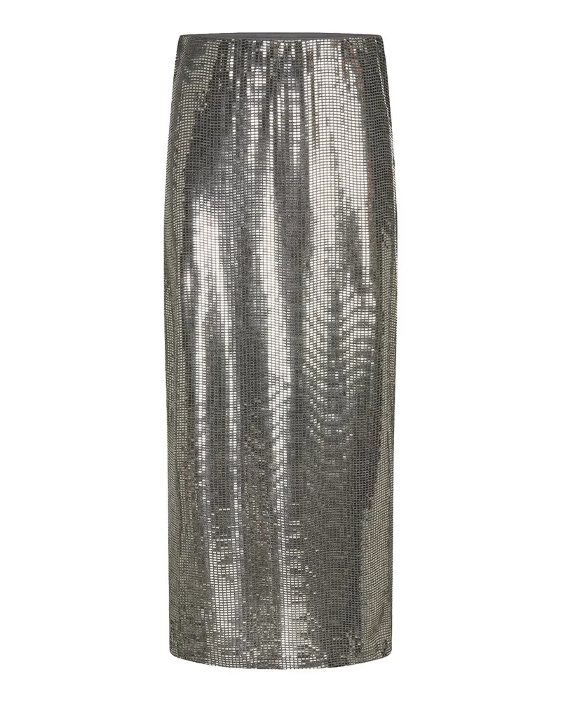 Riani Midirock mit Pailletten Silber