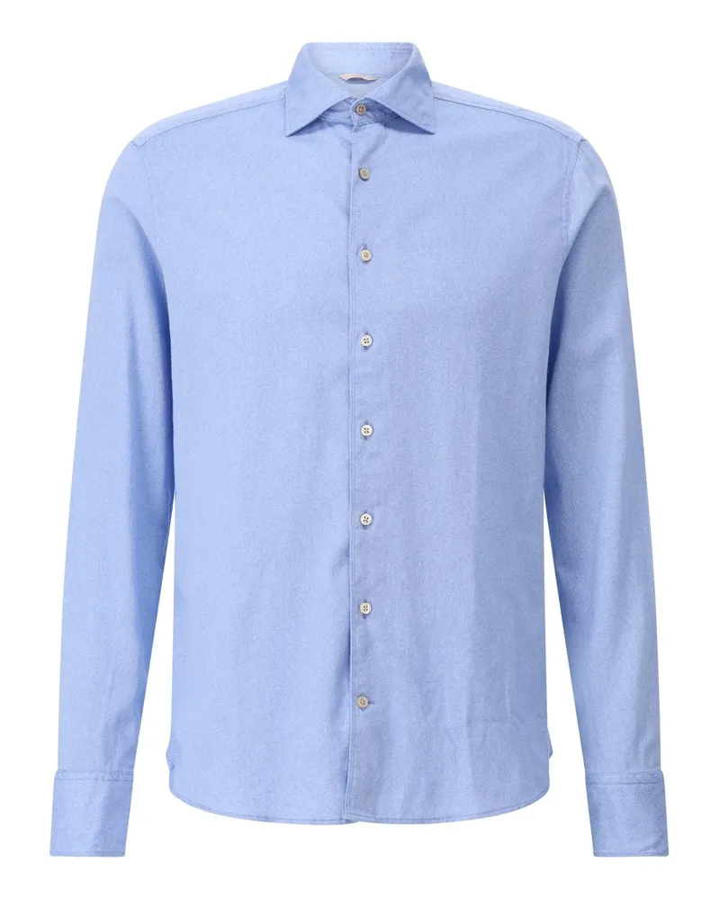 Stenströms Slim-Fit Hemd aus Baumwolle Hellblau