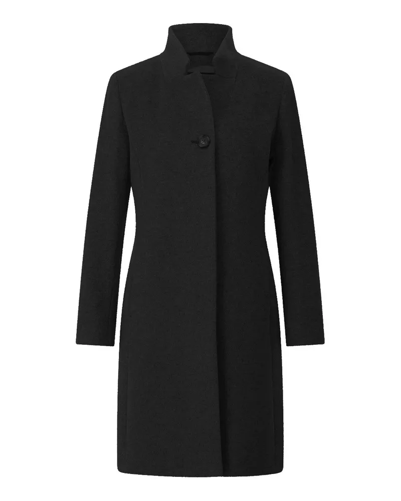 Cinzia Rocca Mantel aus Woll-Kaschmir-Mix Schwarz