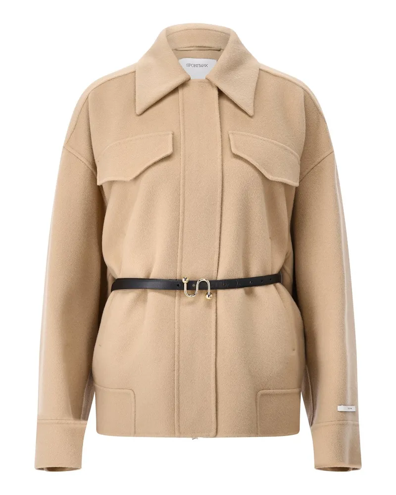 SPORTMAX Jacke Cantore aus Schurwolle Beige