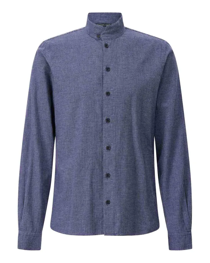 Hannes Roether Regular-Fit Hemd aus Baumwolle Blau